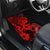 Hawaii Fish Hook Car Mats Hibiscus Hawaii Tribal Tattoo Red Version - Wonder Print Shop