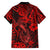 Hawaii Fish Hook Hawaiian Shirt Hibiscus Hawaii Tribal Tattoo Red Version - Wonder Print Shop