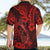 Hawaii Fish Hook Hawaiian Shirt Hibiscus Hawaii Tribal Tattoo Red Version - Wonder Print Shop