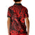Hawaii Fish Hook Kid Polo Shirt Hibiscus Hawaii Tribal Tattoo Red Version - Wonder Print Shop
