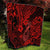 Hawaii Fish Hook Quilt Hibiscus Hawaii Tribal Tattoo Red Version - Wonder Print Shop