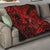 Hawaii Fish Hook Quilt Hibiscus Hawaii Tribal Tattoo Red Version - Wonder Print Shop
