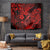 Hawaii Fish Hook Tapestry Hibiscus Hawaii Tribal Tattoo Red Version - Wonder Print Shop