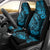 Hawaii Fish Hook Car Seat Cover Hibiscus Hawaii Tribal Tattoo Sky Blue Version - Wonder Print Shop