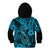 Hawaii Fish Hook Kid Hoodie Hibiscus Hawaii Tribal Tattoo Sky Blue Version - Wonder Print Shop
