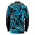 Hawaii Fish Hook Long Sleeve Shirt Hibiscus Hawaii Tribal Tattoo Sky Blue Version - Wonder Print Shop