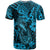 Hawaii Fish Hook T Shirt Hibiscus Hawaii Tribal Tattoo Sky Blue Version - Wonder Print Shop