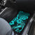 Hawaii Fish Hook Car Mats Hibiscus Hawaii Tribal Tattoo Turquoise Version - Wonder Print Shop