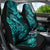Hawaii Fish Hook Car Seat Cover Hibiscus Hawaii Tribal Tattoo Turquoise Version - Wonder Print Shop