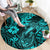 hawaii-fish-hook-round-carpet-hibiscus-hawaii-tribal-tattoo-turquoise-version