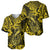 Hawaii Fish Hook Baseball Jersey Hibiscus Hawaii Tribal Tattoo Yellow Version - Wonder Print Shop