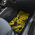 Hawaii Fish Hook Car Mats Hibiscus Hawaii Tribal Tattoo Yellow Version - Wonder Print Shop