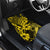 Hawaii Fish Hook Car Mats Hibiscus Hawaii Tribal Tattoo Yellow Version - Wonder Print Shop