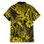 Hawaii Fish Hook Hawaiian Shirt Hibiscus Hawaii Tribal Tattoo Yellow Version - Wonder Print Shop