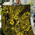 Hawaii Fish Hook Quilt Hibiscus Hawaii Tribal Tattoo Yellow Version - Wonder Print Shop
