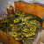 Hawaii Fish Hook Quilt Hibiscus Hawaii Tribal Tattoo Yellow Version - Wonder Print Shop