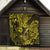 Hawaii Fish Hook Quilt Hibiscus Hawaii Tribal Tattoo Yellow Version - Wonder Print Shop