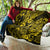 Hawaii Fish Hook Quilt Hibiscus Hawaii Tribal Tattoo Yellow Version - Wonder Print Shop