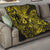 Hawaii Fish Hook Quilt Hibiscus Hawaii Tribal Tattoo Yellow Version - Wonder Print Shop