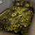 Hawaii Fish Hook Quilt Bed Set Hibiscus Hawaii Tribal Tattoo Yellow Version - Wonder Print Shop