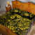 Hawaii Fish Hook Quilt Bed Set Hibiscus Hawaii Tribal Tattoo Yellow Version - Wonder Print Shop