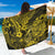 Hawaii Fish Hook Sarong Hibiscus Hawaii Tribal Tattoo Yellow Version - Wonder Print Shop