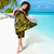 Hawaii Fish Hook Sarong Hibiscus Hawaii Tribal Tattoo Yellow Version - Wonder Print Shop