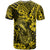 Hawaii Fish Hook T Shirt Hibiscus Hawaii Tribal Tattoo Yellow Version - Wonder Print Shop