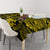 Hawaii Fish Hook Tablecloth Hibiscus Hawaii Tribal Tattoo Yellow Version - Wonder Print Shop