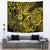 Hawaii Fish Hook Tapestry Hibiscus Hawaii Tribal Tattoo Yellow Version - Wonder Print Shop
