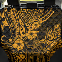 Hawaii King Kamehameha Back Car Seat Cover Polynesian Pattern Gold Version - Wonder Print Shop