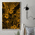 Hawaii King Kamehameha Canvas Wall Art Polynesian Pattern Gold Version - Wonder Print Shop