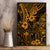 Hawaii King Kamehameha Canvas Wall Art Polynesian Pattern Gold Version - Wonder Print Shop