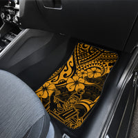 Hawaii King Kamehameha Car Mats Polynesian Pattern Gold Version - Wonder Print Shop