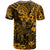 Hawaii King Kamehameha T Shirt Polynesian Pattern Gold Version - Wonder Print Shop