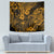 Hawaii King Kamehameha Tapestry Polynesian Pattern Gold Version - Wonder Print Shop