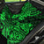 Hawaii King Kamehameha Back Car Seat Cover Polynesian Pattern Green Version - Wonder Print Shop