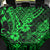 Hawaii King Kamehameha Back Car Seat Cover Polynesian Pattern Green Version - Wonder Print Shop