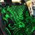 Hawaii King Kamehameha Back Car Seat Cover Polynesian Pattern Green Version - Wonder Print Shop