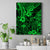 Hawaii King Kamehameha Canvas Wall Art Polynesian Pattern Green Version - Wonder Print Shop