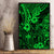 Hawaii King Kamehameha Canvas Wall Art Polynesian Pattern Green Version - Wonder Print Shop