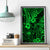 Hawaii King Kamehameha Canvas Wall Art Polynesian Pattern Green Version - Wonder Print Shop