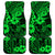 Hawaii King Kamehameha Car Mats Polynesian Pattern Green Version - Wonder Print Shop