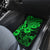 Hawaii King Kamehameha Car Mats Polynesian Pattern Green Version - Wonder Print Shop