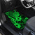 Hawaii King Kamehameha Car Mats Polynesian Pattern Green Version - Wonder Print Shop