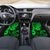 Hawaii King Kamehameha Car Mats Polynesian Pattern Green Version - Wonder Print Shop
