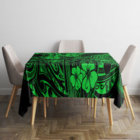 Hawaii King Kamehameha Tablecloth Polynesian Pattern Green Version - Wonder Print Shop