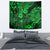 Hawaii King Kamehameha Tapestry Polynesian Pattern Green Version - Wonder Print Shop