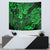 Hawaii King Kamehameha Tapestry Polynesian Pattern Green Version - Wonder Print Shop