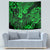 Hawaii King Kamehameha Tapestry Polynesian Pattern Green Version - Wonder Print Shop